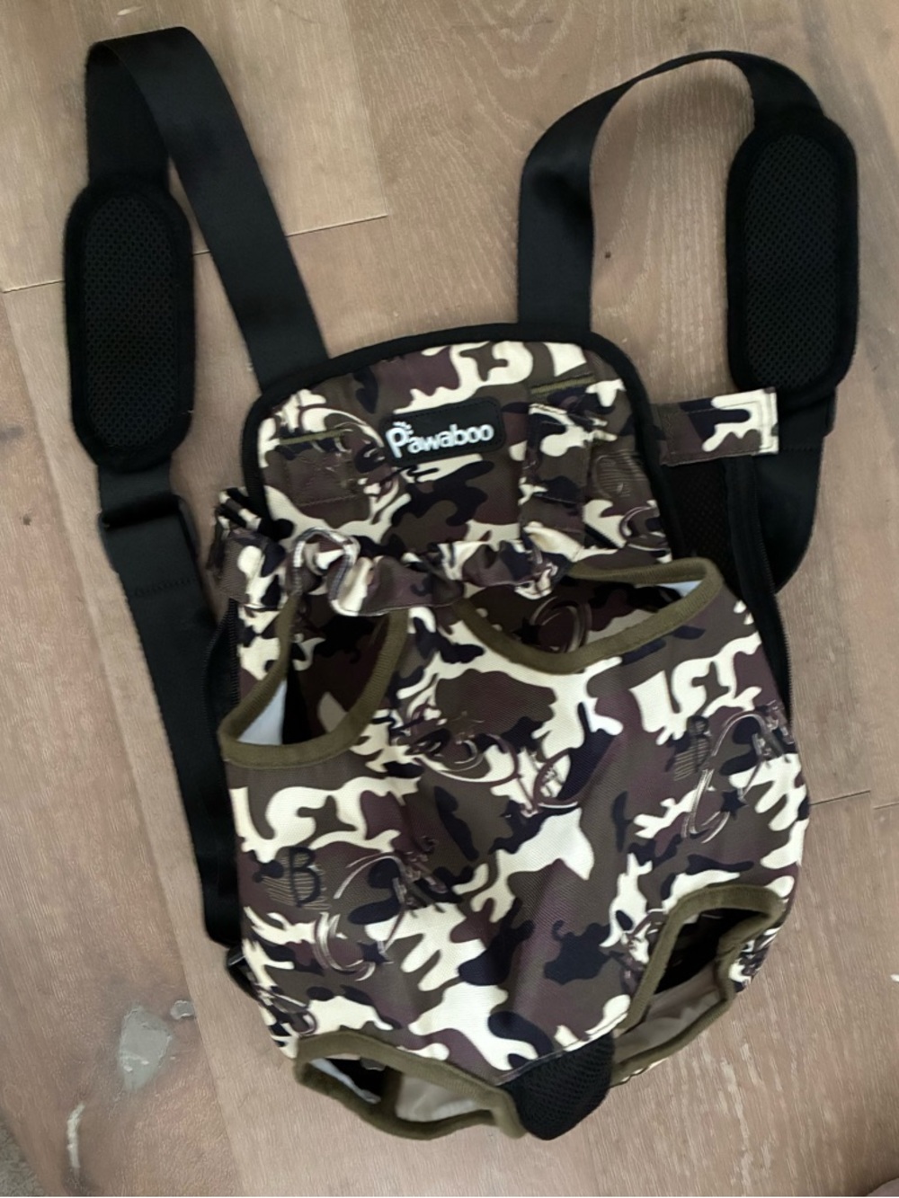 Pawaboo Camo pet Carrier - Brown & Green Camouflage